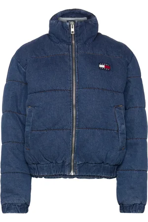 Tommy Hilfiger Denim Puffer Jkt Dh6051 Foret Jakke Blue