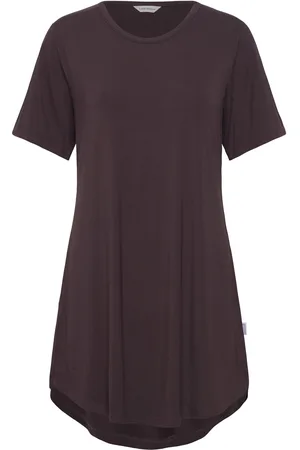 Lady Avenue Bamboo Bigshirt Nattøj Brown