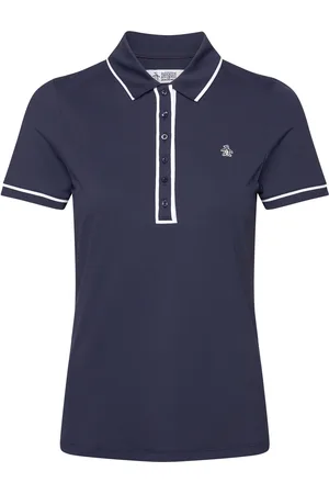 Original Penguin Short Sleeve Veronica Polo Tops T-shirts & Tops Polos Navy