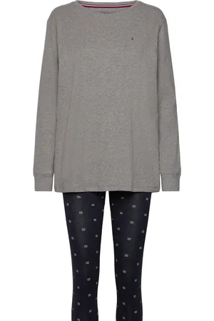 Tommy Hilfiger Gift Legging Pj Set W Eyemask Pyjamas Nattøj Grey