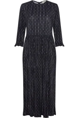 Mads Norgaard Luno Donny Dress Aop Knælang Kjole Black