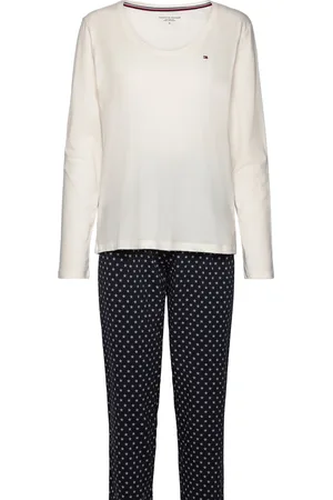 Tommy Hilfiger Ls Jersey Pj Set Pyjamas Nattøj Navy