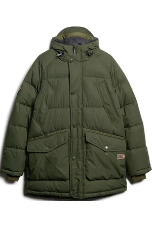 Superdry Expedition Puffer Parka Parka Jakke Green