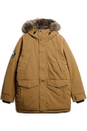 Superdry Everest Faux Fur Parka Jacket Parka Jakke Brown