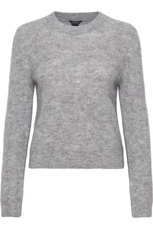 Lindex Sweater Livia Wool Mohair Blen Tops Knitwear Jumpers Grey