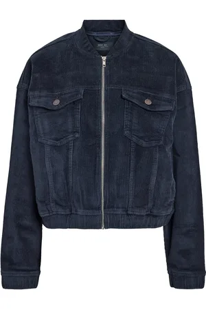 Noisy May Nmcord Jade L/S Bomber Corduroy Jacket Bomberjakke Navy
