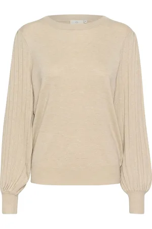 Kaffe Kal Knit Pullover Tops Knitwear Jumpers Beige