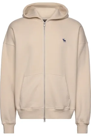 Abercrombie & Fitch Anf Mens Sweatshirts Tops Sweatshirts & Hoodies Sweatshirts Beige