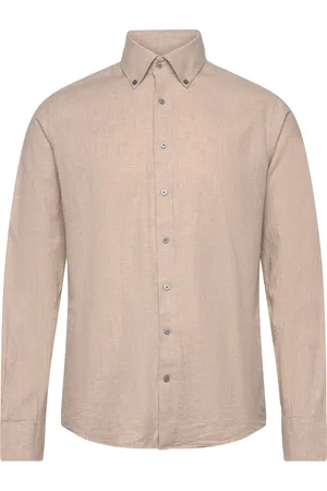 Bruun & Stengade Bs Muriel Casual Modern Fit Shirt Tops Shirts Casual Beige