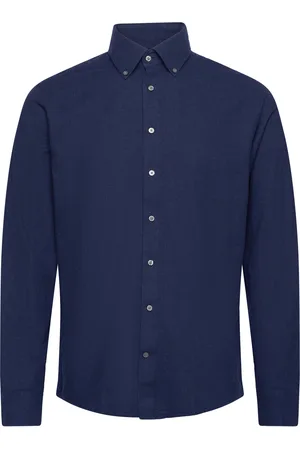 Bruun & Stengade Bs Muriel Casual Modern Fit Shirt Tops Shirts Casual Blue