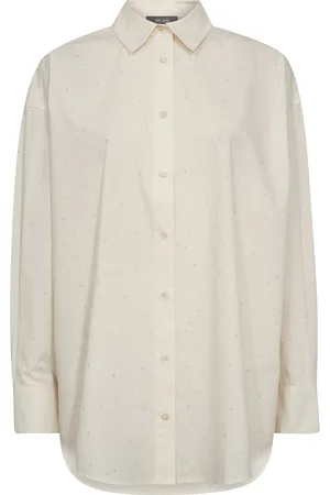 Mos Mosh Mmdanika Rhin Shirt Tops Shirts Long-sleeved Cream