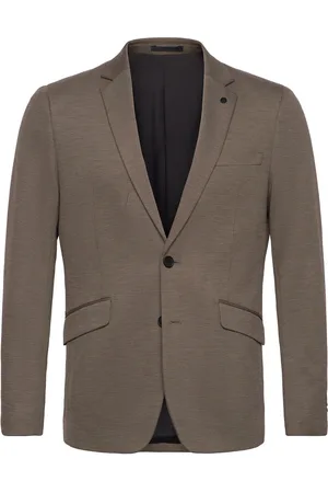 Clean Cut Brendon Jersey Blazer Blazer Jakke Brown