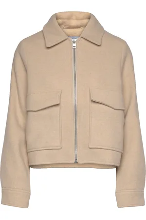 Minus Msfreja Short Wool Jacket Uldjakke Jakke Beige