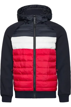Superdry Hooded Storm Hybrid Padded Jkt Foret Jakke Navy
