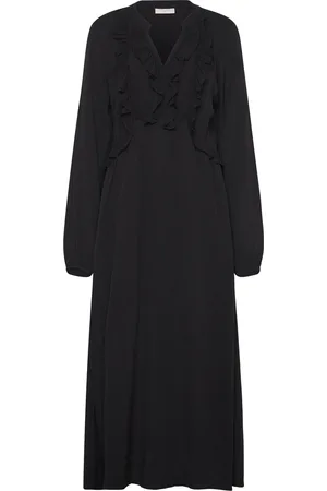 Freequent Fqbluma-Dress Maxikjole Festkjole Black