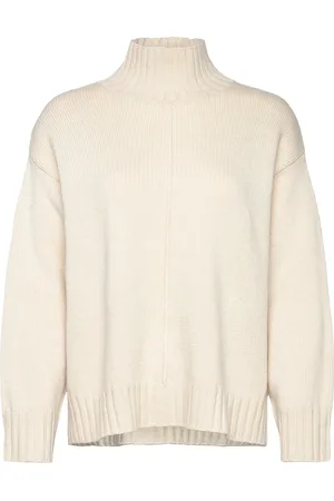 Part Two Lilyepw Pu Tops Knitwear Turtleneck Cream