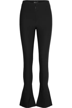 Gina Tricot Highwaist Slim Trousers Bottoms Trousers Slim Fit Trousers Black