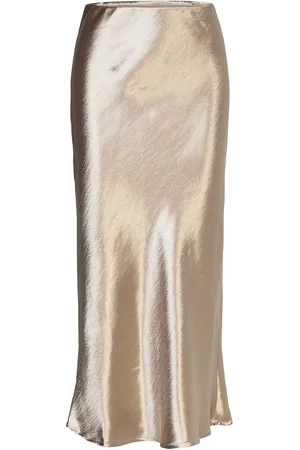 Freequent Fqbimba-Skirt Skirts Knee-length & Midi Skirts Gold