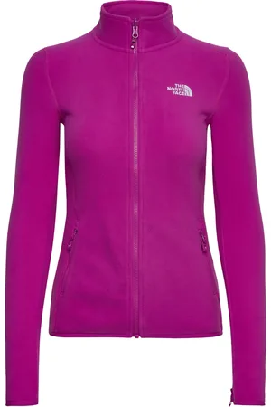 The North Face W 100 Glacier Fz - Eu Sport Sweatshirts & Hoodies Fleeces & Midlayers Purple