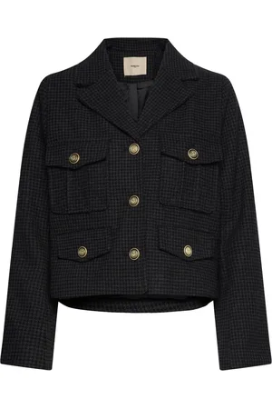 Suncoo Darcy Blazers Cropped Blazers Black