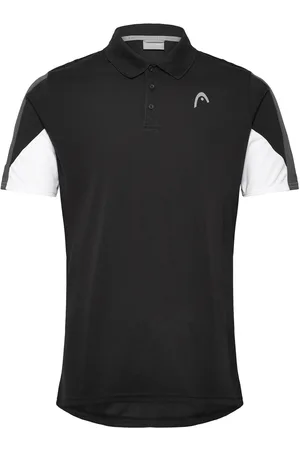 Head Club 22 Tech Polo Shirt Men Sport Polos Short-sleeved Black