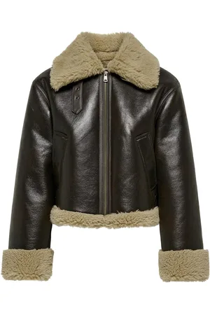 ONLY Onlverona Faux Bonded Jacket Cc Otw Læderjakke Skindjakke Brown