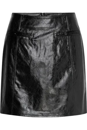 French Connection Emmett Pu Skirt Skirts Short Skirts Black
