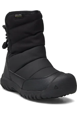 Keen Ke Puffrider Wp C-Black-Steel Grey Vinterstøvler Pull On Black