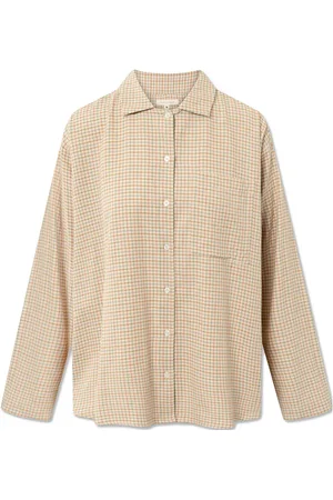 Studio Feder Sim Shirt - Cotton Tops Shirts Long-sleeved Brown