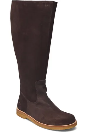 ANGULUS Booties - Flat - With Elastic Lange Støvler Brown