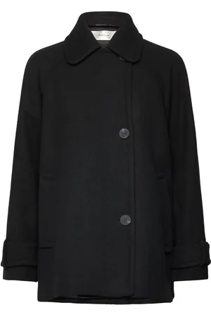 INWEAR Thoraiw Minona Coat Uldfrakke Frakke Black