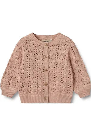 WHEAT Knit Cardigan Celia Tops Knitwear Cardigans Pink