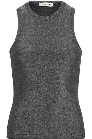 A-View Eva Tank Top Tops T-shirts & Tops Sleeveless Grey