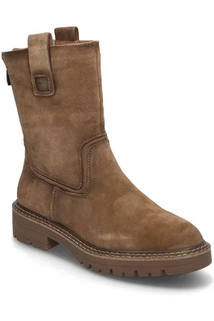 Tamaris Women Boots Shoes Boots Ankle Boots Ankle Boots Flat Heel Beige