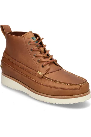 Ralph Lauren Leather-Ranger Wrkbt-Bo-Lcb Snørestøvler Brown