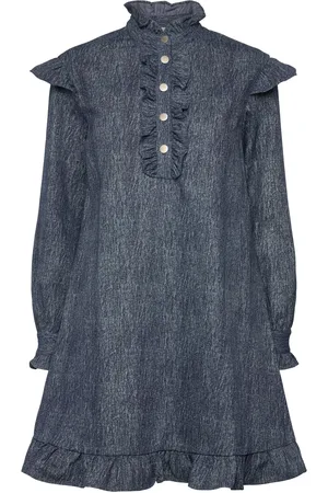 Noella Reno Ruby Ruffle Dress Kort Kjole Navy