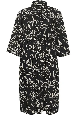 Kaffe Kcflora Shirt Dress Knælang Kjole Black