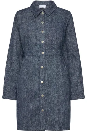 Noella Benita Ls Dress Kort Kjole Blue
