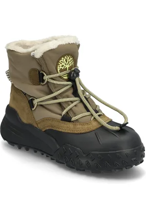 Timberland Moriah Range Mid Warm Lined Waterproof Snow Boot Olive Woven Shoes Wintershoes Khaki Green