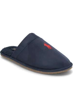 Ralph Lauren Microsuede-Klarence-Ds-Slp Slippers Hjemmesko Navy