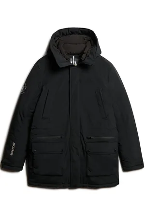 Superdry City Padded Parka Jacket Parka Jakke Black