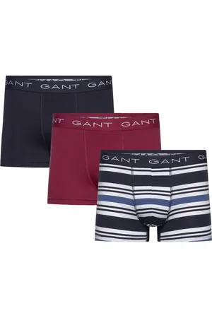 GANT Multistripe Trunk 3-Pack Boxershorts Navy