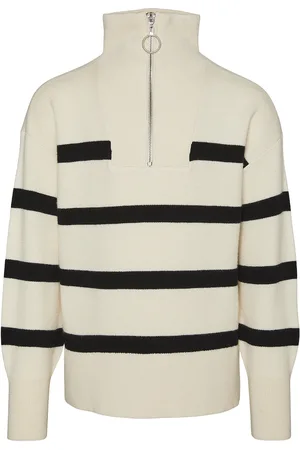 VERO MODA Vmsaba Ls Highneck Blouse Ga Girl Noos Tops Knitwear Pullovers Beige