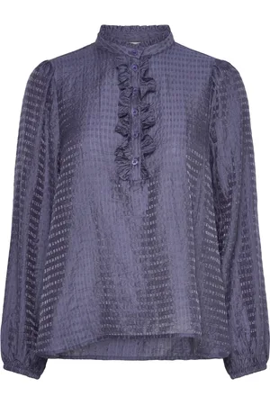 Freequent Fqappy-Blouse Tops Blouses Long-sleeved Navy