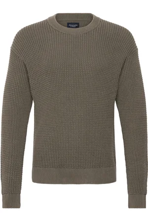Abercrombie & Fitch Anf Mens Sweaters Tops Sweatshirts & Hoodies Sweatshirts Khaki Green