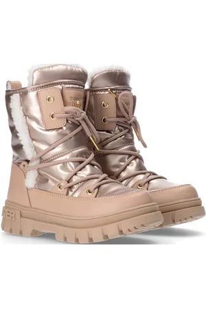 Tommy Hilfiger Kids Winter Boots: Elegance And Warm Vinterstøvler Med Snøre Silver