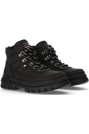 Tommy Hilfiger Kids Mid Winter Boots Vinterstøvler Med Snøre Black