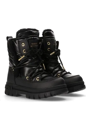 Tommy Hilfiger Kids Winter Boots: Elegance And Warm Vinterstøvler Med Snøre Black