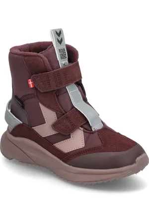 Hummel Reach Conquer Super High Tex Jr Sport Winter Boots Winter Boots W. Velcro Burgundy