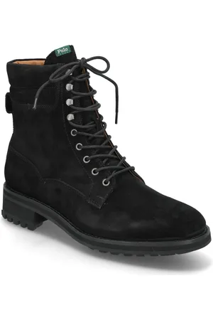 Ralph Lauren Suede-Bryson Fd Bt-Bo-Tal Snørestøvler Black